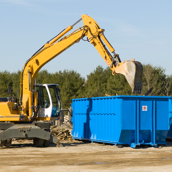 are there any restrictions on where a residential dumpster can be placed in Dillsboro IN